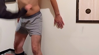 A Woman Teases And Taunts A Man'S Sensitive Penis By Punching And Playfully Hitting It!