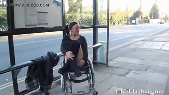 Sexy Disabled Actress Exhibitionist In Public